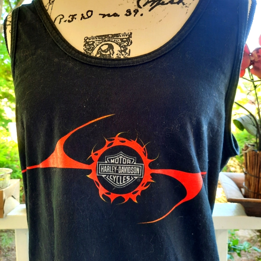 HARLEY DAVIDSON CANCUN MEXICO WOMENS TANK LG